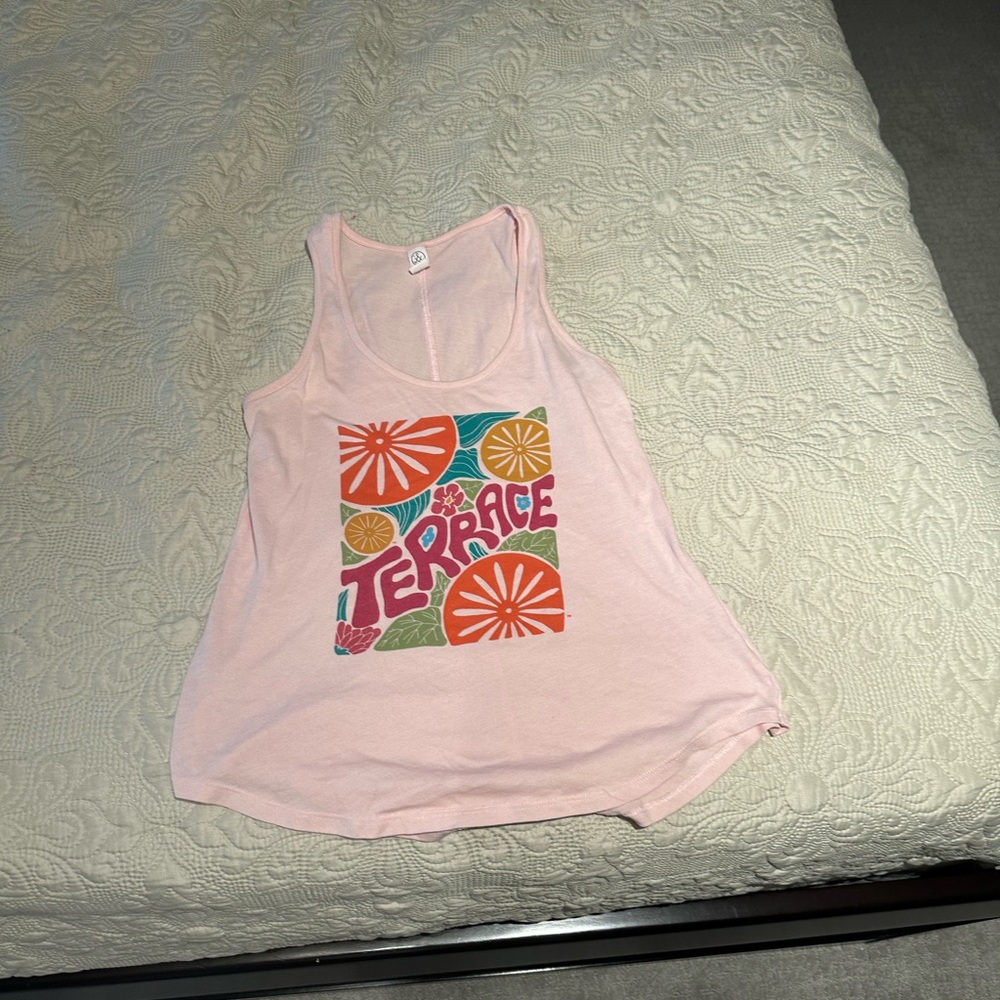 Wisconsin Memorial Union Terrace Pink Graphic Tank Top
